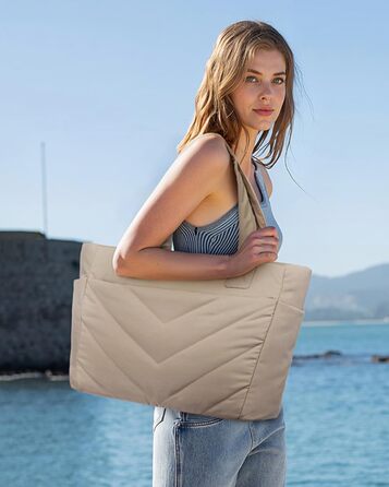 Сумка для ноутбука LOVEVOOK 15.6 дюймів, жіноча, велика, для роботи, навчання, універсальна (Хакі)