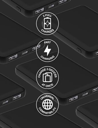 Зарядний пристрій Juice Power Bank для iPhone, Samsung, Huawei, Microsoft, Oppo, Sony, Black