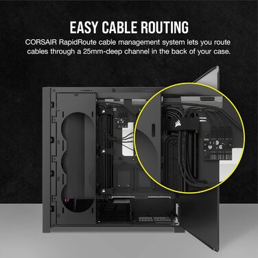 Корпус Corsair iCUE 5000D RGB з повітряним потоком, 3 вентилятор AF120 RGB, iCUE Lighting Node PRO, чорний
