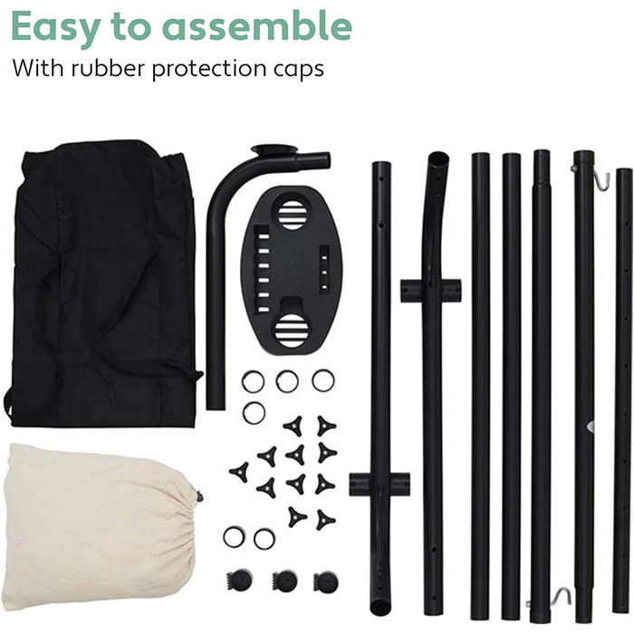 Гамак з підставкою Vita5 для двох осіб, вуличний двопомісний гамак з сумкою для перенесення, витримує до 200 кг, для саду, тераси та балкона