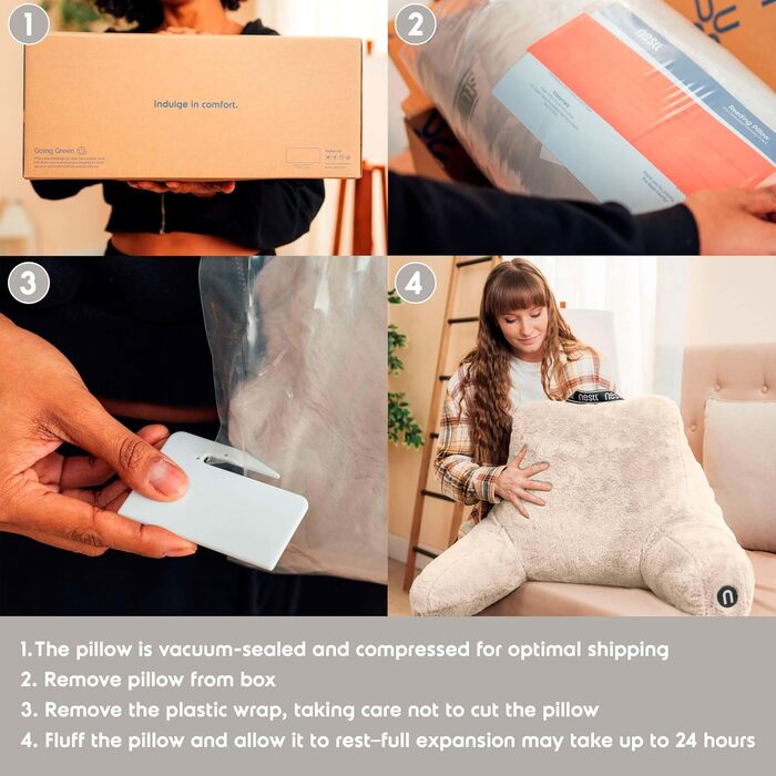 Подушка для читання Nestlé Pelz, стильна спинка для сидіння в ліжку, штучне хутро, крісло-подушка з підлокітниками, подушка для читання в ліжку, для дорослих та дітей, спинка для відпочинку в ліжку, салатовий колір (стандарт, льон)