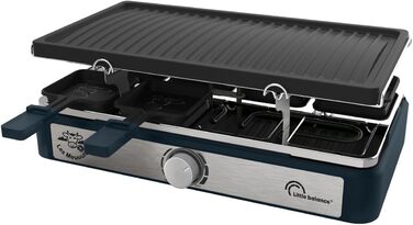 Ракета для фондю та грилю Raclette від Little Balance, прямокутна, 8 персон, 1400 Вт, дизайн 'Перець'