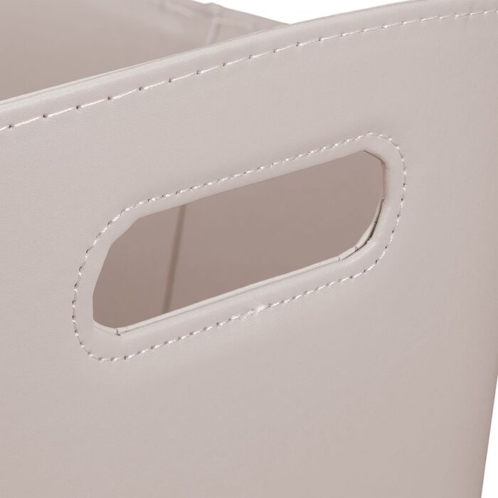 Кошик для дров Relaxdays сірого кольору з штучної шкіри