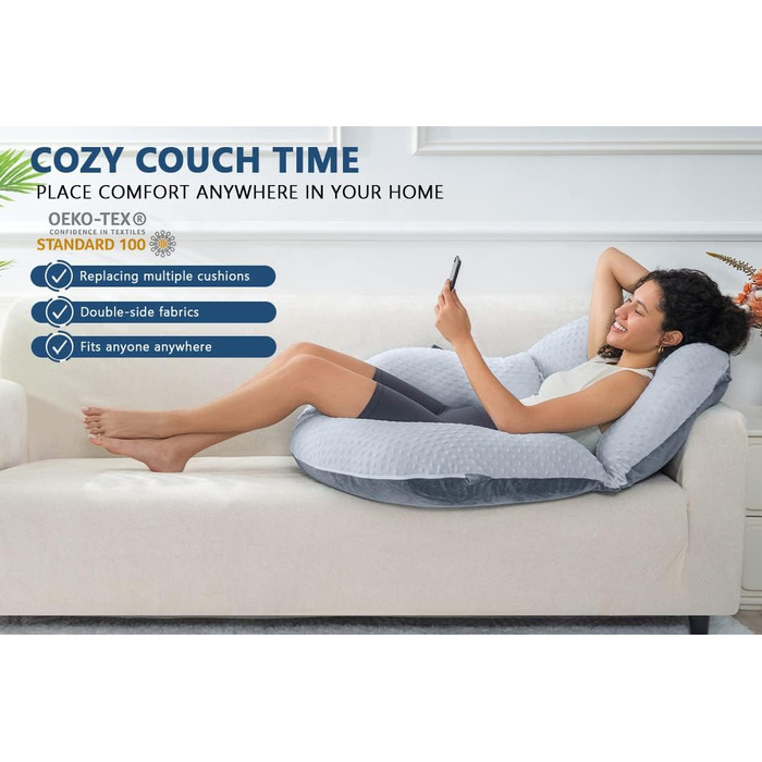 Подушка для читання INSEN (Сірий, Базова)