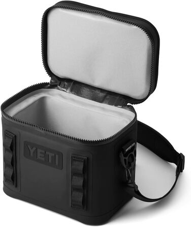 Сумка-холодильник YETI Hopper Flip 8, чорна: портативна, ізольована, рюкзак