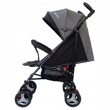 Дитячий прогулянковий візок-толкач Baby-Coo, чорно-сірий