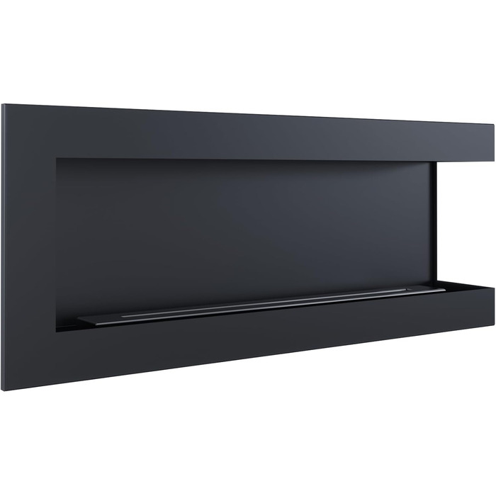 Мм Камін з лівою стінкою Ethanol Black Corner Fireplace (1200 x 280 мм), 600x280