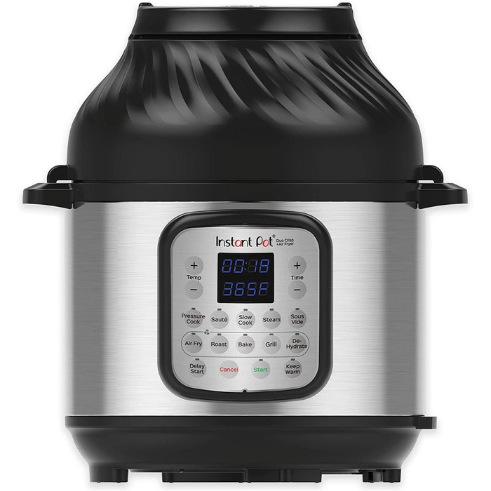 Instant Pot Duo Crisp 5.7L – мультикухня 11-в-1: мультиварка, фритюрниця, скороварка, пароварка, гриль, су-від