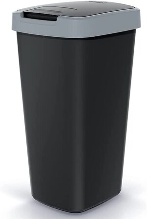 Відро для сміття відро для сміття відро для органічних відходів з кришкою сміттєзбірник відро для сміття 53 х 29 х 26 см кошик для сміття 25 л хитне відро (сірий)