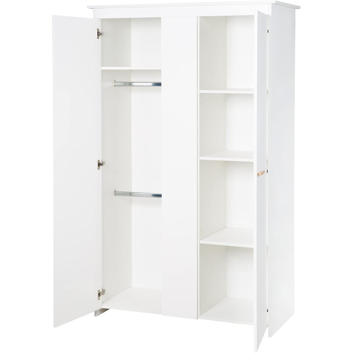 Комплект для дитячої кімнати Roba 'Антон' білий: пеленальний столик з 2 дверцятами, 1 поличкою, висота 90 см, пеленальний вкладиш