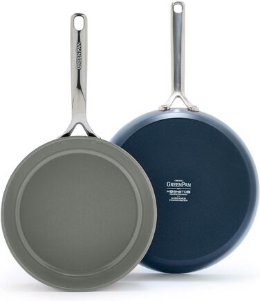 Набір сковорідок GreenPan GP5: керамічне покриття, антипригарні, 24.1 та 27.9 см, 2 шт.