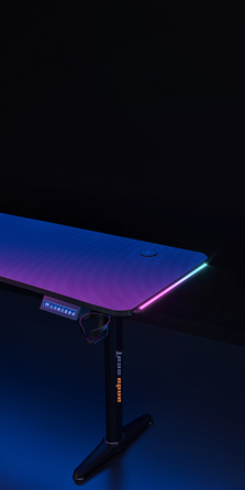 Комп’ютерний стіл з електрорегулюванням висоти Anda Seat Terminator RGB Black