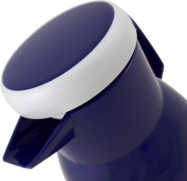 Термос Wash Thermoskanne 1L з подвійними стінками, блакитний - зберігає гаряче та холодне до 6 годин, щільний кришка, придатний для миття в посудомийній машині