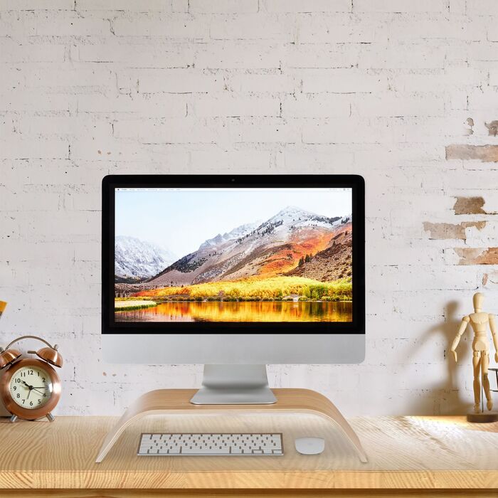 Підставка для монітора Relaxdays бамбукова, вигнута