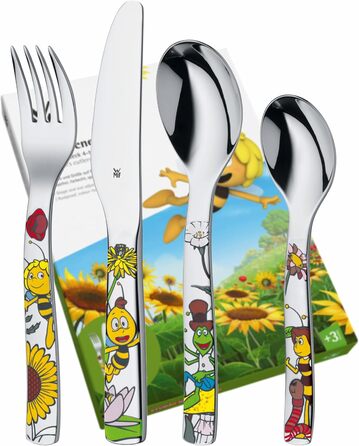 Дитячий набір столових приборів WMF Biene Maja з гравіюванням імені - 4 шт.