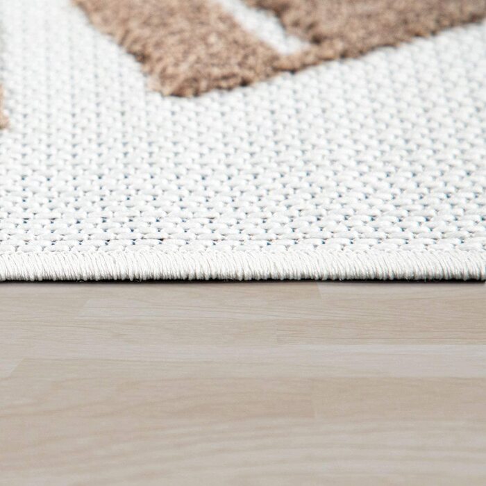 Домашній вуличний килим TT для дитячої кімнати, дитячий ігровий килимок 3D з видом сучасного Лева бежевого кольору, розмір (140x200 см)