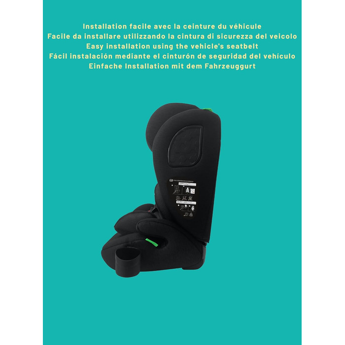 Автокрісло Nania Torino 76-150 см, група 1/2/3 (9-36 кг), 15 місяців - 12 років, 12 положень підголівника, підстаканник