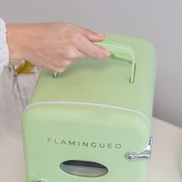 Міні-холодильник Flamingueo Mini 4L: 12V/220V, охолодження та нагрівання, зелений колір