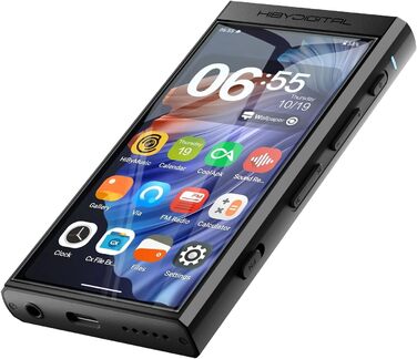 Цифровий аудіоплеєр HiBy M300 з вбудованим динаміком, Android 13, Bluetooth, Wi-Fi, FM-радіо, підтримка PCM768k, DSD256, 32 ГБ, чорний