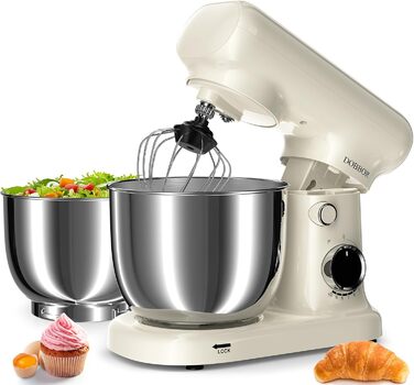 Кухонна машина-міксер з двома чашами 2.5L+3L, 10 швидкостей, 1500W, з набором аксесуарів для випічки та приготування їжі