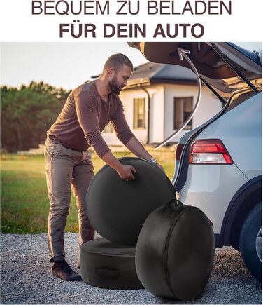 Набір чохлів для шин 4 шт. - Водонепроникні та міцні чохли для зберігання автошин (XXXL)