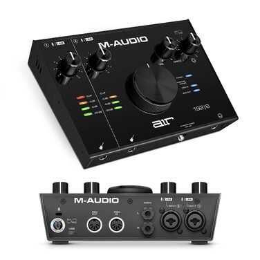 M-Audio Air 192|6: USB аудіоінтерфейс для запису в студійній якості з 2 XLR/Line входами та програмним забезпеченням AIR 192|6 (Чорний)