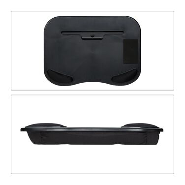 Підставка для ноутбука Relaxdays для підтримки ніг, чорна