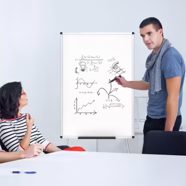 Підставка для магнітного фліпчарту VIZ-PRO, дошка з регулюванням висоти 90x60 см