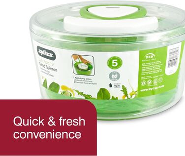 Салатниця-швидкокрутка Zyliss E940012U, ABS пластик, зелена, Aquavent