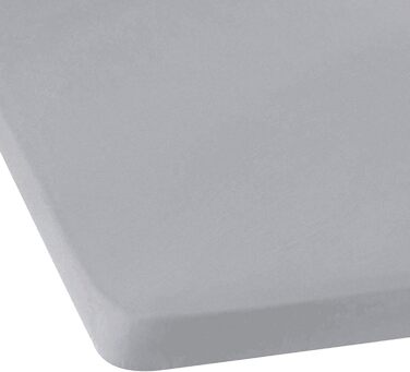 Тканина Bierbaum Fitted Cloth Reactive фарбована, тонкий бобер, світло-сріблястий, 100 x 200 см, Made in Germany H, срібло 100x200 см