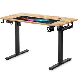 Стіл Mealux PowerDesk Energy Mahogany з електрорегулюванням висоти (арт. EVO-201 Energy Mahogany/B)