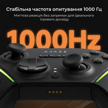 Бездротовий геймпад з док-станцією Ajazz GP100 Set Black (GP100S-B)