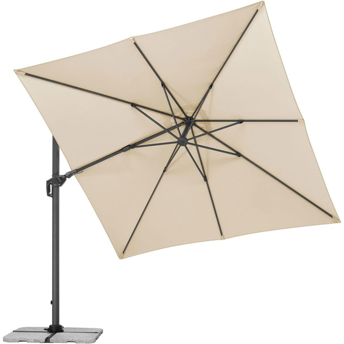 Парасолька від сонця Schneider RHODOS TWIST, 300 x 300 см, антрацит, модель 2024