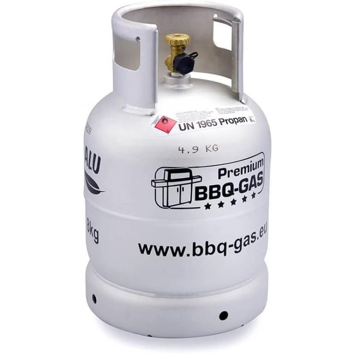 Газовий балон Alugas Premium для барбекю 8 кг (пропан) - гриль, кемпінг