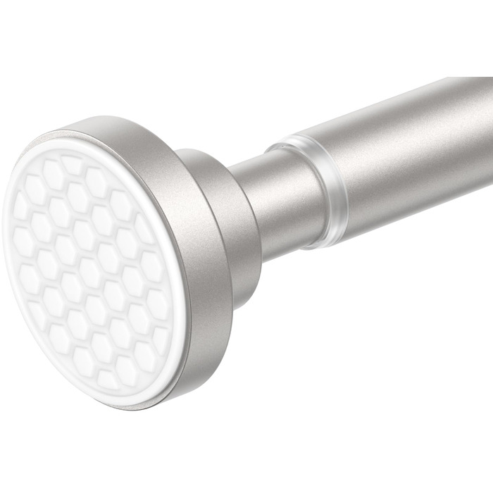 Штанга для штор без свердління AIZESI 113-197 см, телескопічна, для душу/завіси, регульована, діаметр 22 мм, нікель