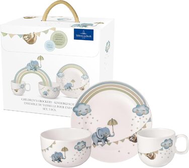 Набір дитячого столового прибору Villeroy & Boch Boho Kids (4 шт.) з нержавіючої сталі, сріблясто-платиновий, для миття в посудомийній машині