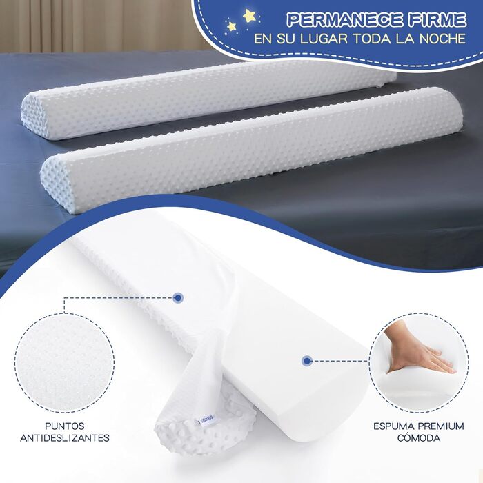 Бортик для ліжка дитячий захисний Bettgitter, білий, знімний, з машинним пранням - захист від випадання для немовлят та дорослих