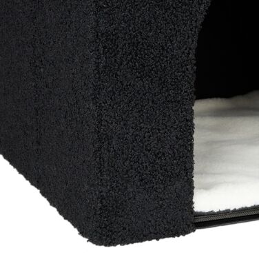 Зручна складана котяча печера Relaxdays чорного кольору