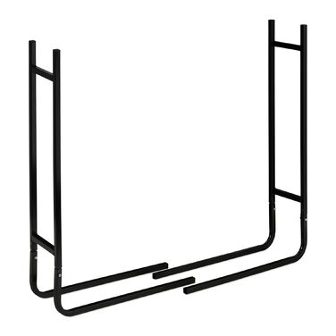 Стильна металева полиця для дров Relaxdays