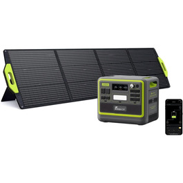 Портативна електростанція FOSSiBOT F2400: 2048Wh LiFePO4, 2400W (4800W пік), 230V, 3 виходи AC, сонячний генератор для дому, кемпінгу та резервного живлення