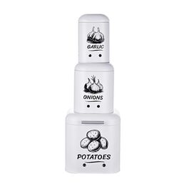 Набір з 3 контейнерів для зберігання картоплі Relaxdays