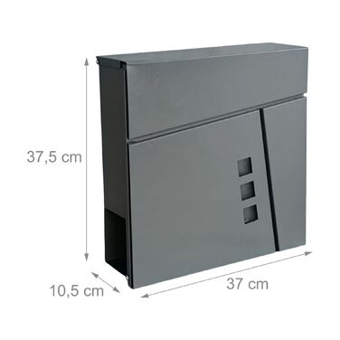 Скріпка Relaxdays з відсіком для газет