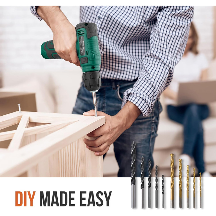 Набір інструментів Hi-Spec 110 предметів, зелений, компактний, для дому та офісу, базовий набір для ремонту в кейсі