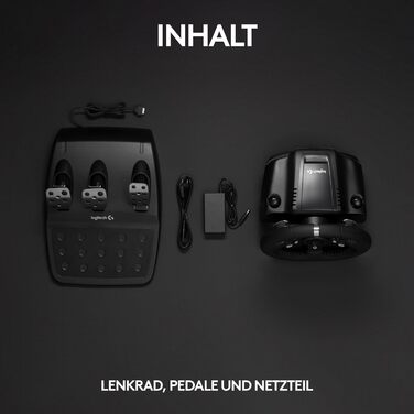 Logitech G920 Driving Force Racing Wheel – Ігровий кермо з Force Feedback 900°, педалі з нержавіючої сталі, для Xbox Series X|S, Xbox One, PC, Mac – Чорний