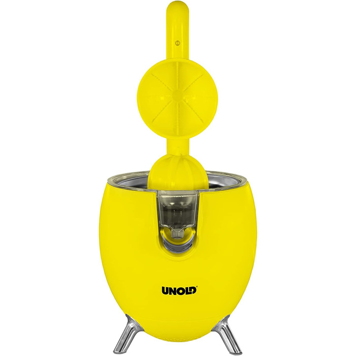 СОКОВИЖИМАЛКА для цитрусових Power Juicy Yellow для великих і дрібних цитрусових, двигун 300 Вт для ідеального виходу соку, з носиком для зупинки соку, повністю розбирається і його можна мити в посудомийній машині, 78132