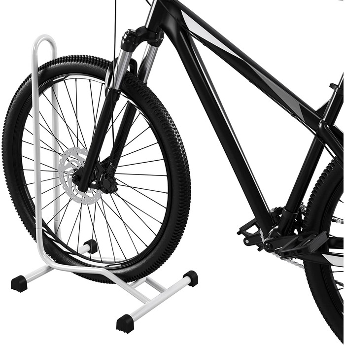 Кріплення для велосипеда WELLGRO - сталь, надійна підставка - колір чорний, білий або на вибір, колір (білий), 2 шт.