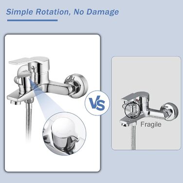 Змішувач для ванни з душем (хром) з 3 режимами, набір для ванної кімнати (Bs102)