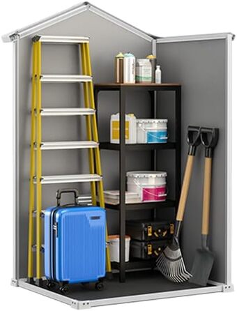 Сарай садовий Keter Manor 4x3 сірий, пластиковий, для дачі, 128x94x196 см