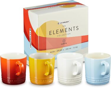 Набір з 4 чашок Le Creuset Elements об'ємом 350 мл (чашки з кераміки)