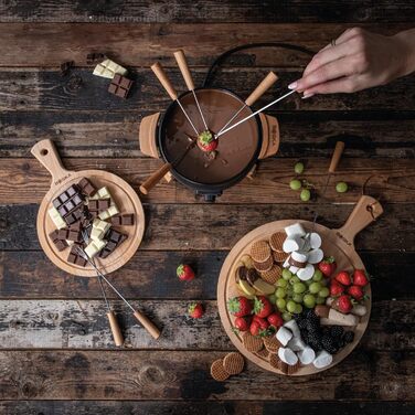 Електричний Фондюсет Boska Party 2.3L: для сиру, шоколаду, гарячого горщика, м'яса. Регулятор температури, 2.3L, нержавіюча сталь та чавун